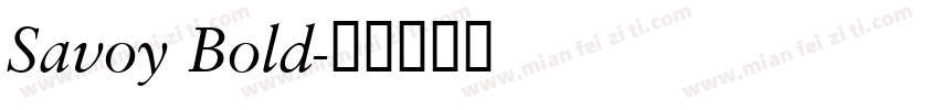 Savoy Bold字体转换